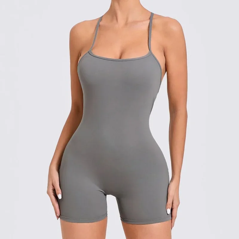 Cloud Hide Women Yoga Sports Jumpsuit SEXY Back Gym Fitness Bodysuit Lady Workout Suit Running Sportswear Girl Training Rompers