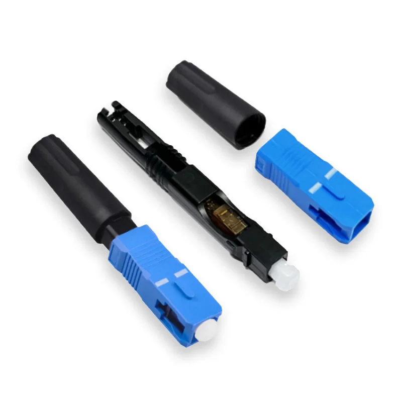 Sc Optische Vezel Snelle Connector Upc/Apc Embedded Fiber Optic Connector Snelle Connector Koude Ftth Sc Single Mode Adapter