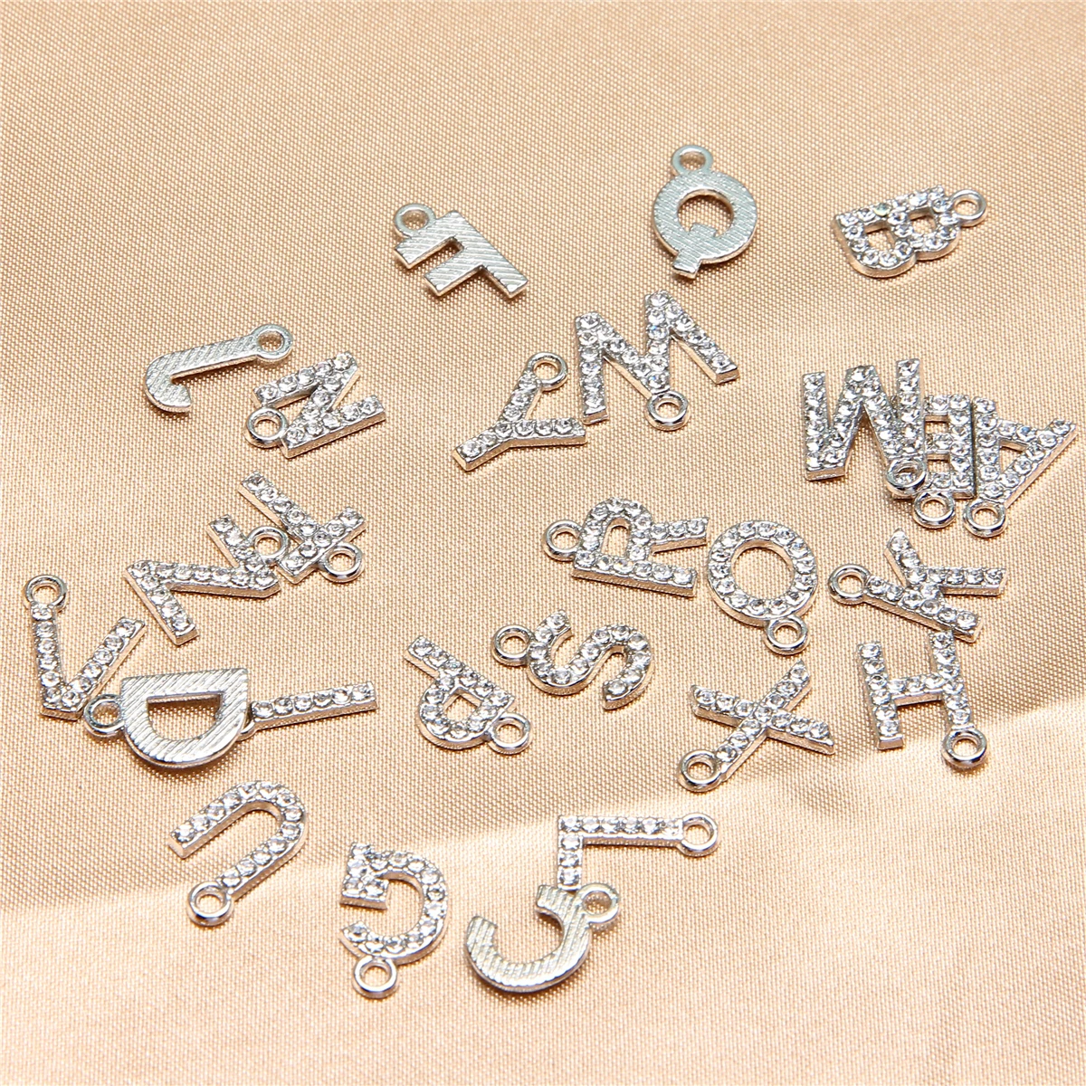 10pcs white K letter A-Z initials pendant DIY handmade jewelry pendant with accessories materialsFinding Jewelry