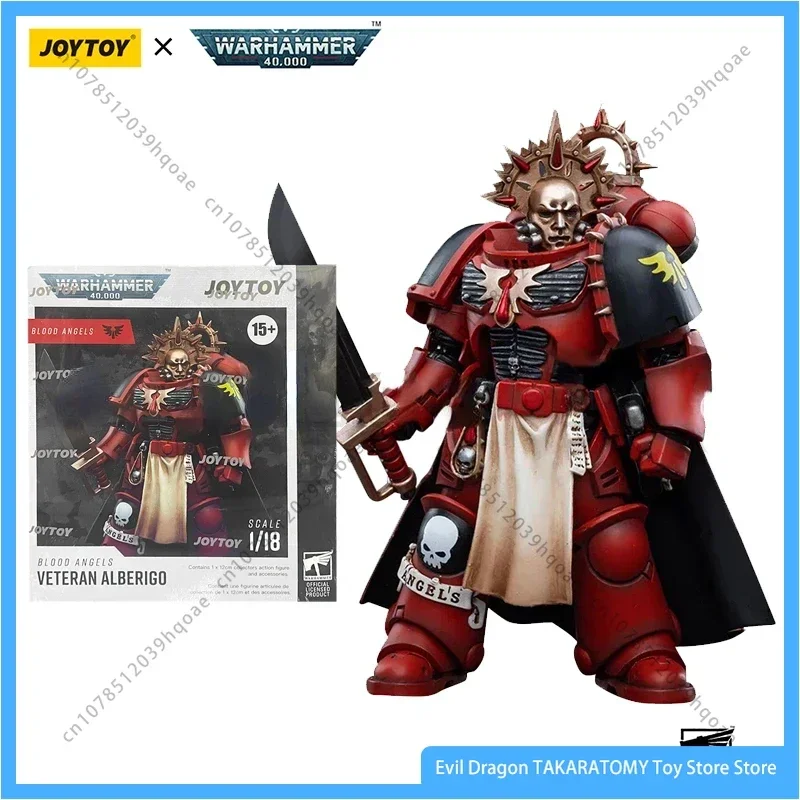 JOYTOY 1/18 Actionfigur (4 TEILE/SATZ) 40K Blood Angels Veteran Version 2 Anime Collection Militärmodell