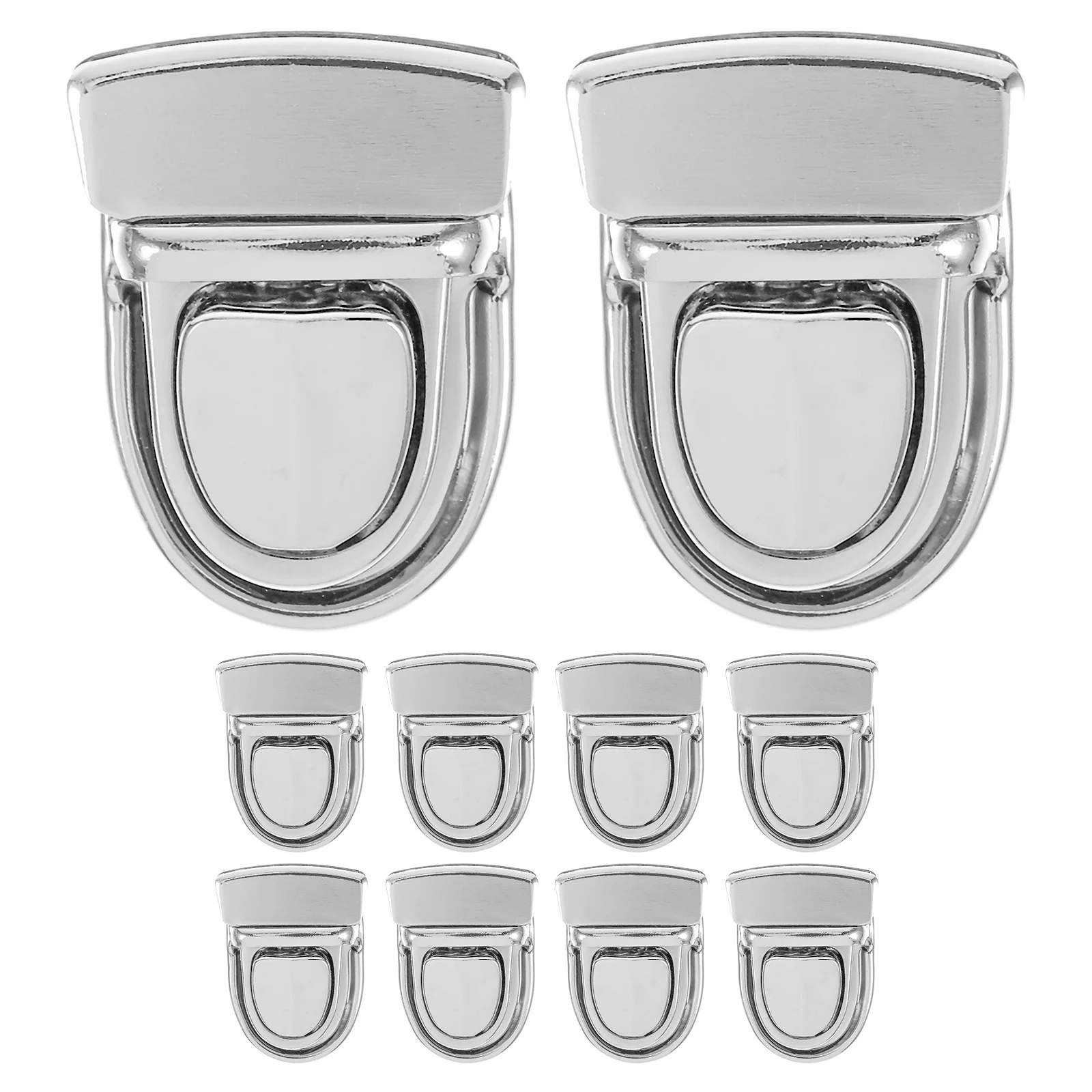 

10 set Duckbill Lock Buckle Iron Bag Fastener Set For Diy Handbag Purse Hardware Closure Turn Button Clasp Mounting Kit