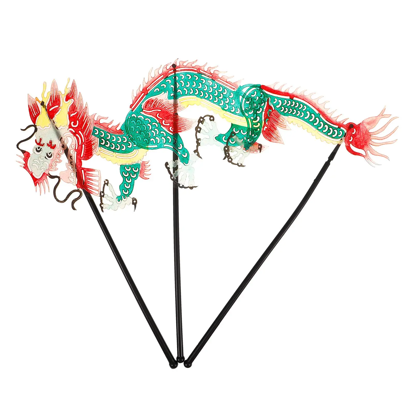 อุปกรณ์ประกอบฉากหุ่นเงาแบบดั้งเดิมของเล่นเด็กงานฝีมือแฮนด์เมดสไตล์ไม้ฝีมือสุ่มมินิเต้นรำของเล่นจีน