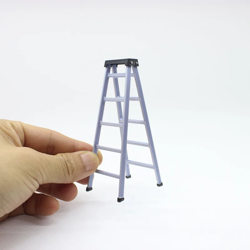 Mini Dollhouse Ladder Model Miniature Tool Furniture Accessory Ladder Home Scene Prop DIY Dollhouse Decoration Desktop Craft
