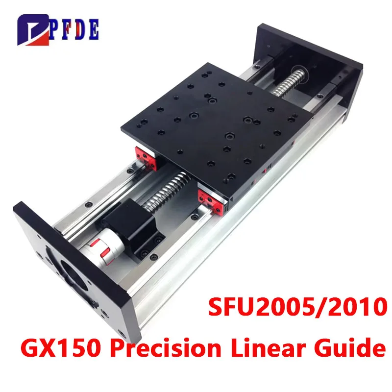 GX150 Heavy Duty High Load Linear Guide Module with Coupling SFU2005 2010 for Nema34 Stepper Motor 80st 90st Servo CNC Machine