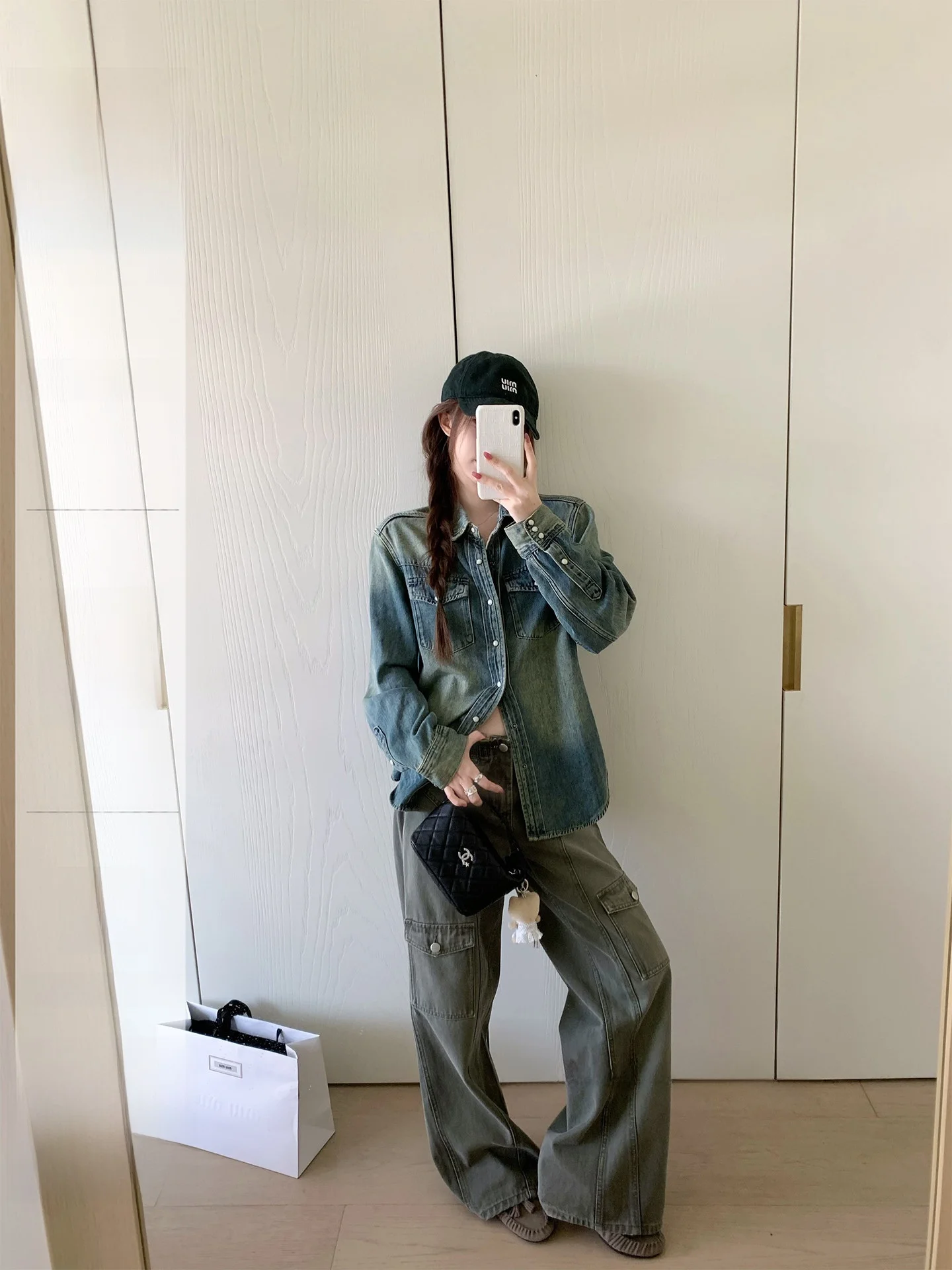 

Женские хлопковые рабочие брюки-джинсы прямого кроя, усиленные, в американском стиле, универсальные, цвета карамель, с эффектом потертости, с множеством карманов