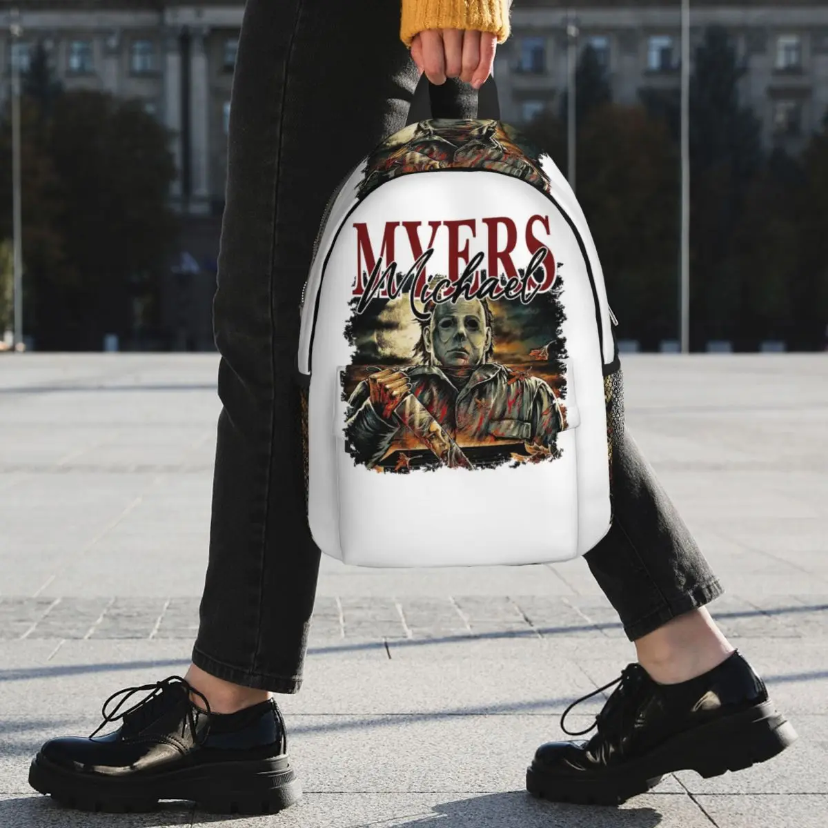 Michael Myers Backpack Student BookBag Men Women School Bag Laptop Shoulder Bags