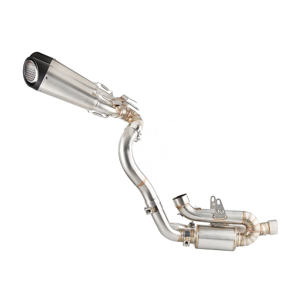 

For Ducati Panigale V4 2022 2023 2024 Panigale V4S V4 S Escape Motorcycle High Mount Exhaust Muffler With Link Pipe Underseat