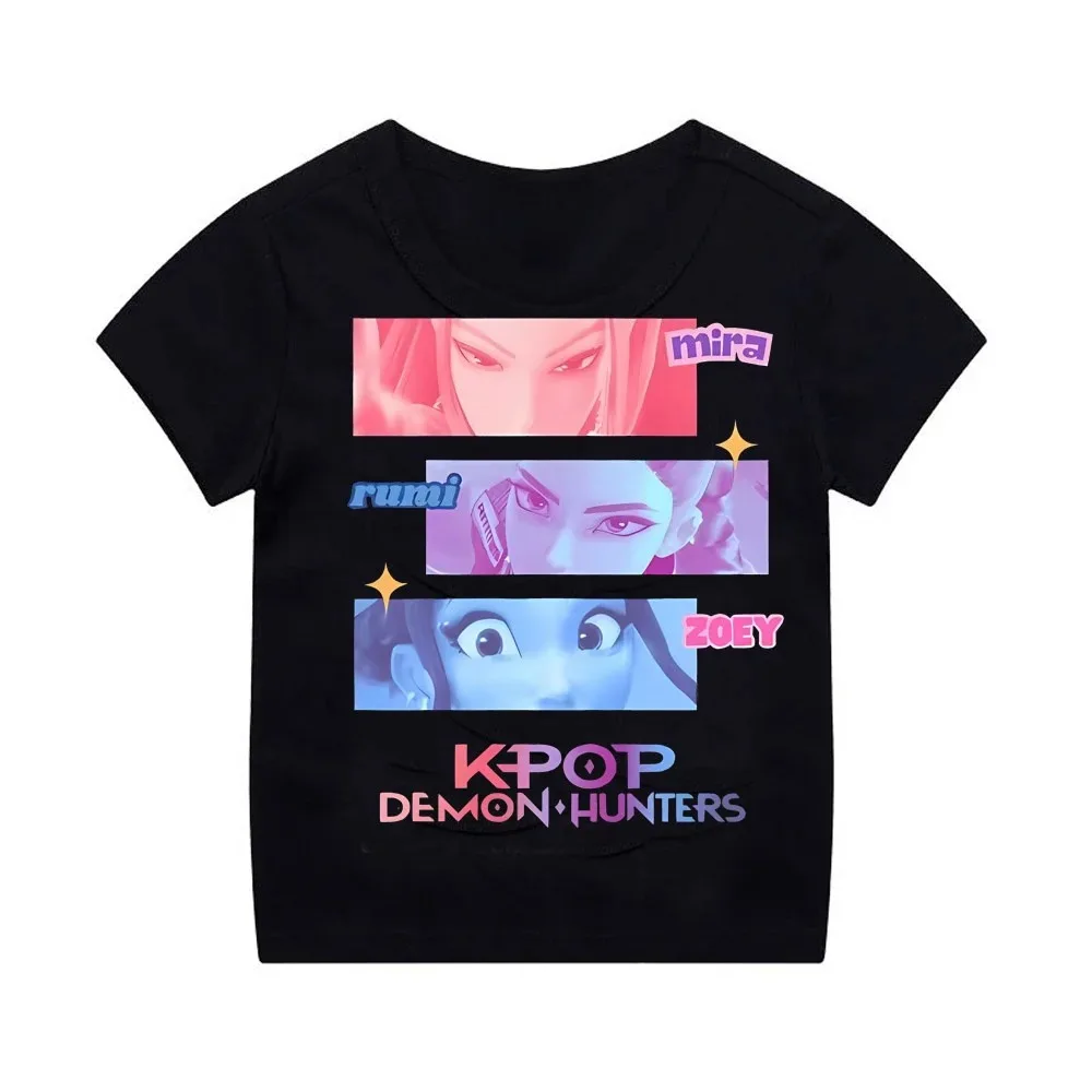 تي شيرت Kpop Demon Slayer Tiger تي شيرت لطيف بأكمام قصيرة ورقبة دائرية للأولاد والبنات ملابس الأطفال