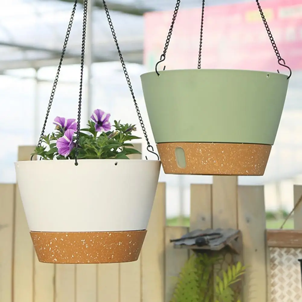الشمال نمط معلق عرض تطبيقات على نطاق واسع PP الراتنج نبات موفر للمساحة سلة معلقة سلة معلقة ديكور
