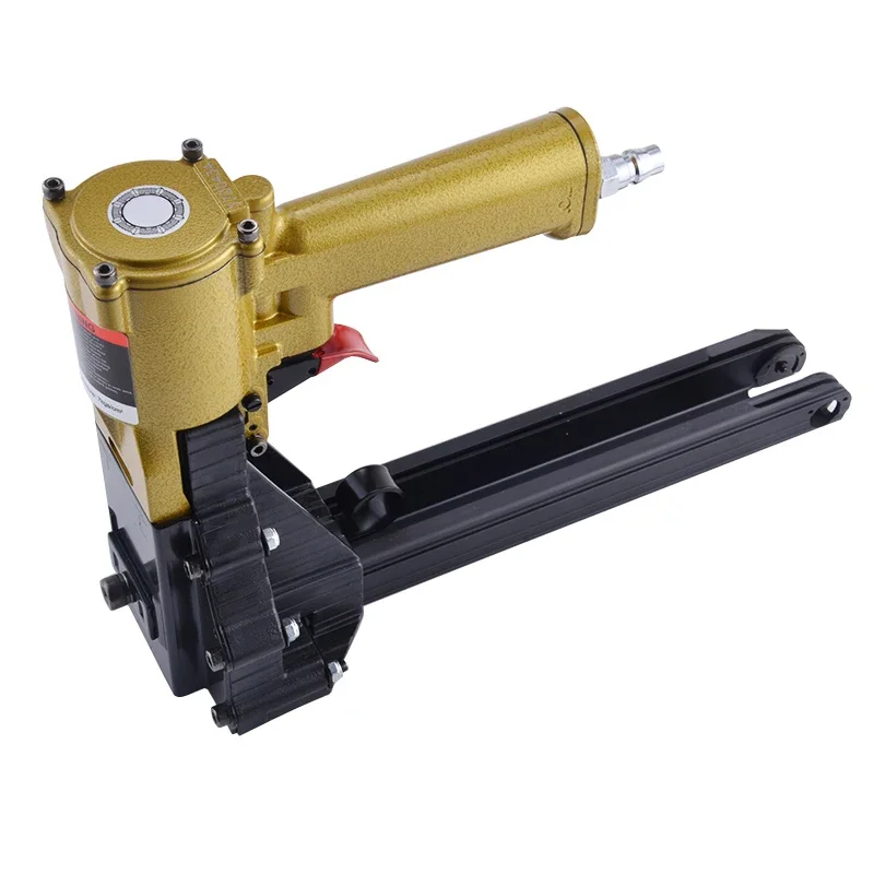 Nuova macchina per sigillare pneumatica Sigillatura del cartone Sigillatura della superficie Chiodatrice Macchina imballatrice Pistola per chiodi Pelle di carta