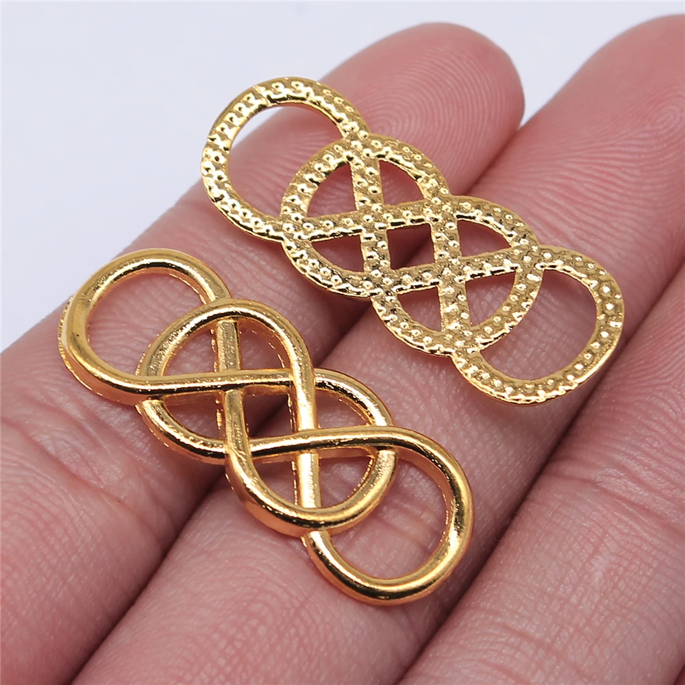 WYSIWYG 10pcs 33x12mm Double Infinity Charm Double Infinity Charm Connector Double Infinity Connector Charm