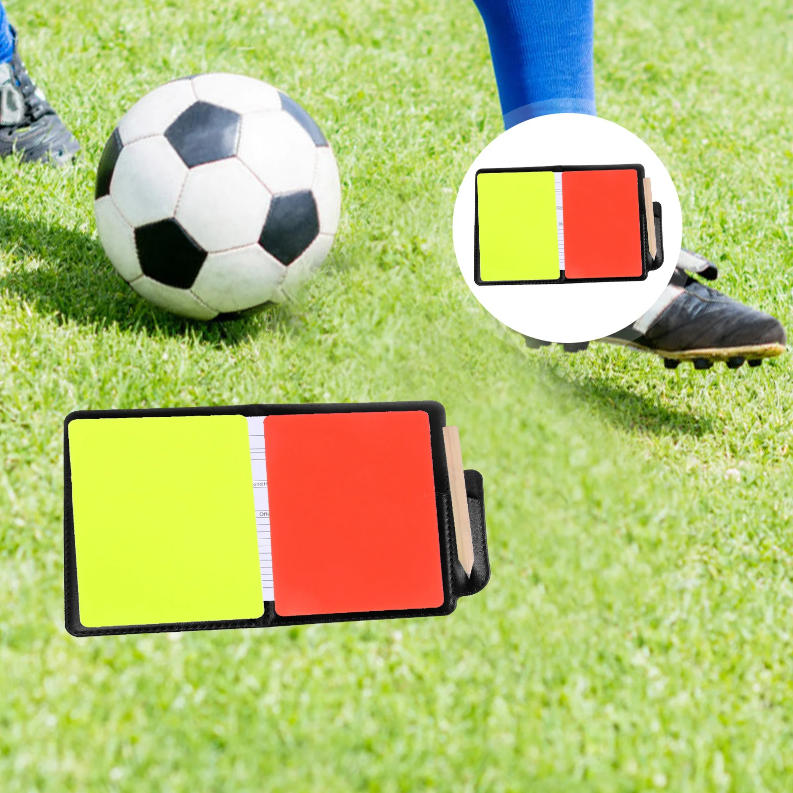 

4 Sets Football Referee Card Soccer Referee Score Card Cards Score Scorrer Soccer Accessory Delay Multi-function Sheet