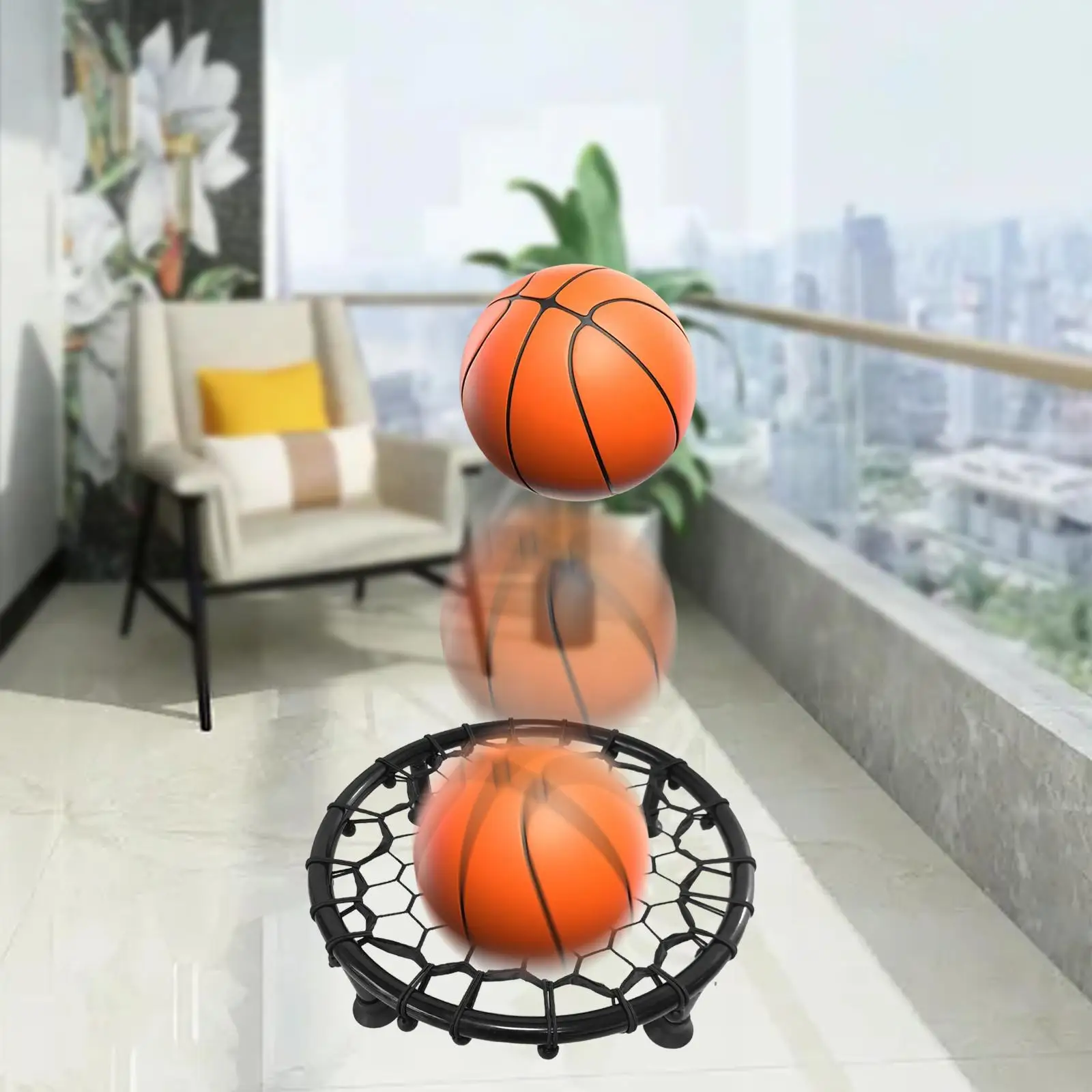 

Basketball Training Net Indoor Dribbling Train Sports Home Practice Ball Return Basketball Rebounder