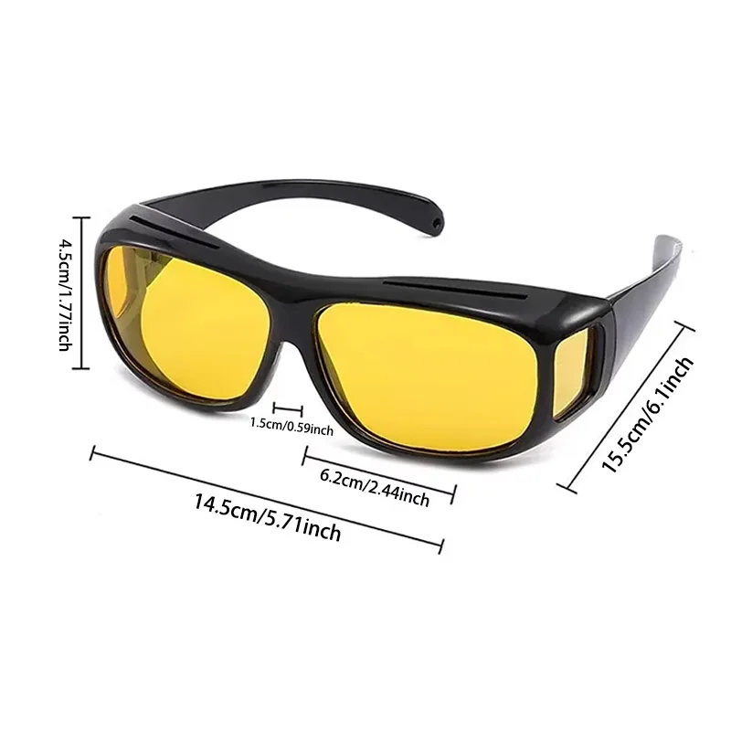 Wraparound Driving Glasses Anti Glare Eyeglasses For Day Night Driving Car Interior Accessories
