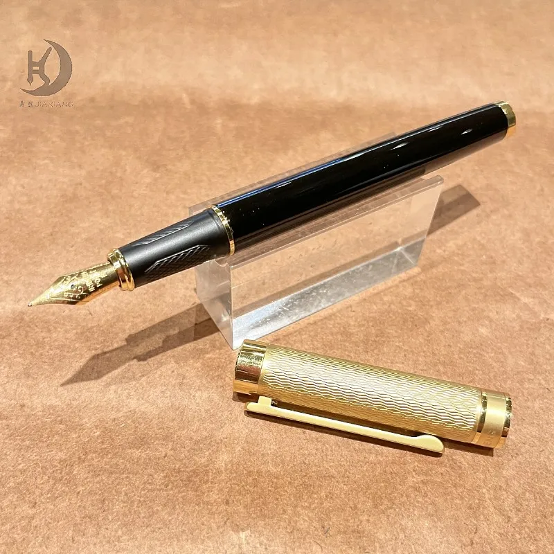 155 Luxuriöser Kugelschreiber im klassischen Design mit Konverter aus Metall, ideal für Journaling und Kalligraphie, sanftes Schreiben – Detail 1