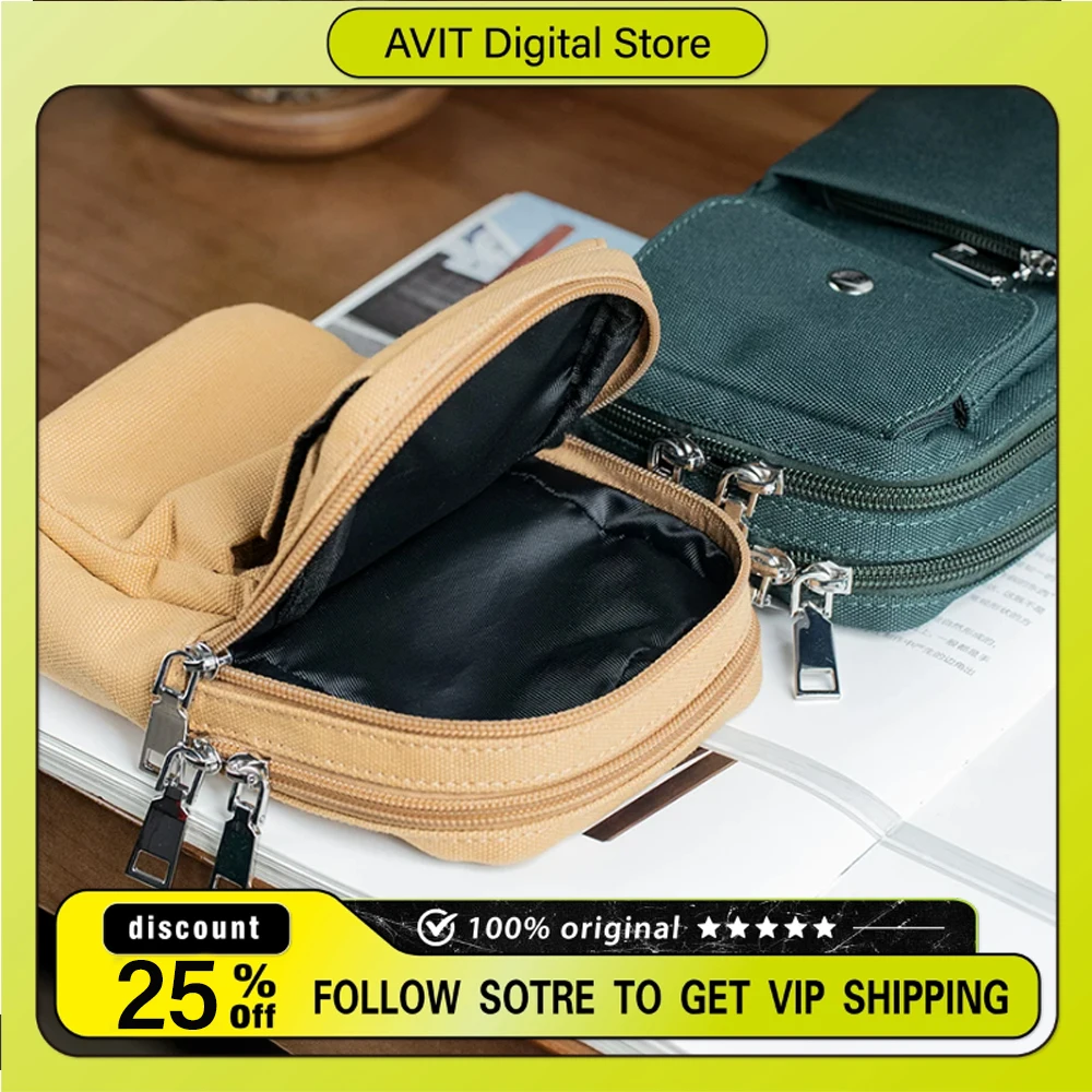 

FiiO NEST-EDC Bird Nest Series Storage Bag 115*185*80mm Portable Outdoor Backpack for M27 M17 Hi-Res Music Player Khaki/green