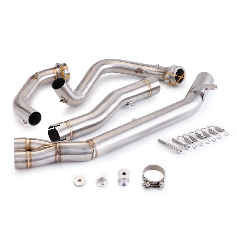 For Honda CRF1000L AFRICA TWIN CRF1000 Slip-on Motorcycle Exhaust Stainless Front Link Pipe 51mm Escape Dirt Moto System Modify