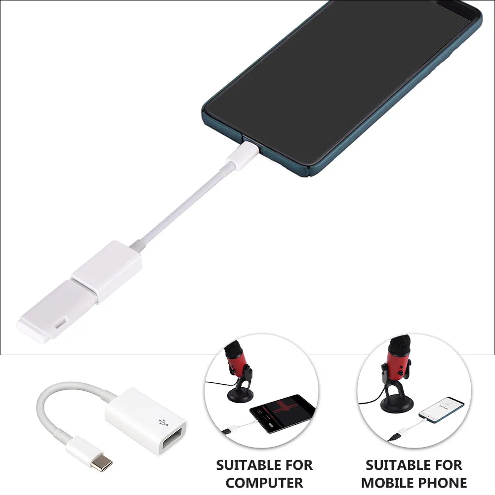 USB-C to USB 3.0 Otg Adapter Premium Pc Material Phone Tablet Laptop Conversion Cable High Durability Plug Play Converter