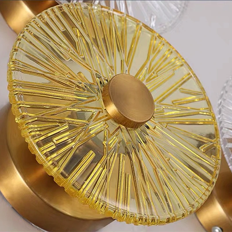 الفاخرة وحدة إضاءة LED جداريّة ضوء الشمال الحديثة زجاج إبداعي الجدار مصباح غرفة المعيشة غرفة الطعام غرفة نوم الديكور الكريستال الجدار الخفيفة