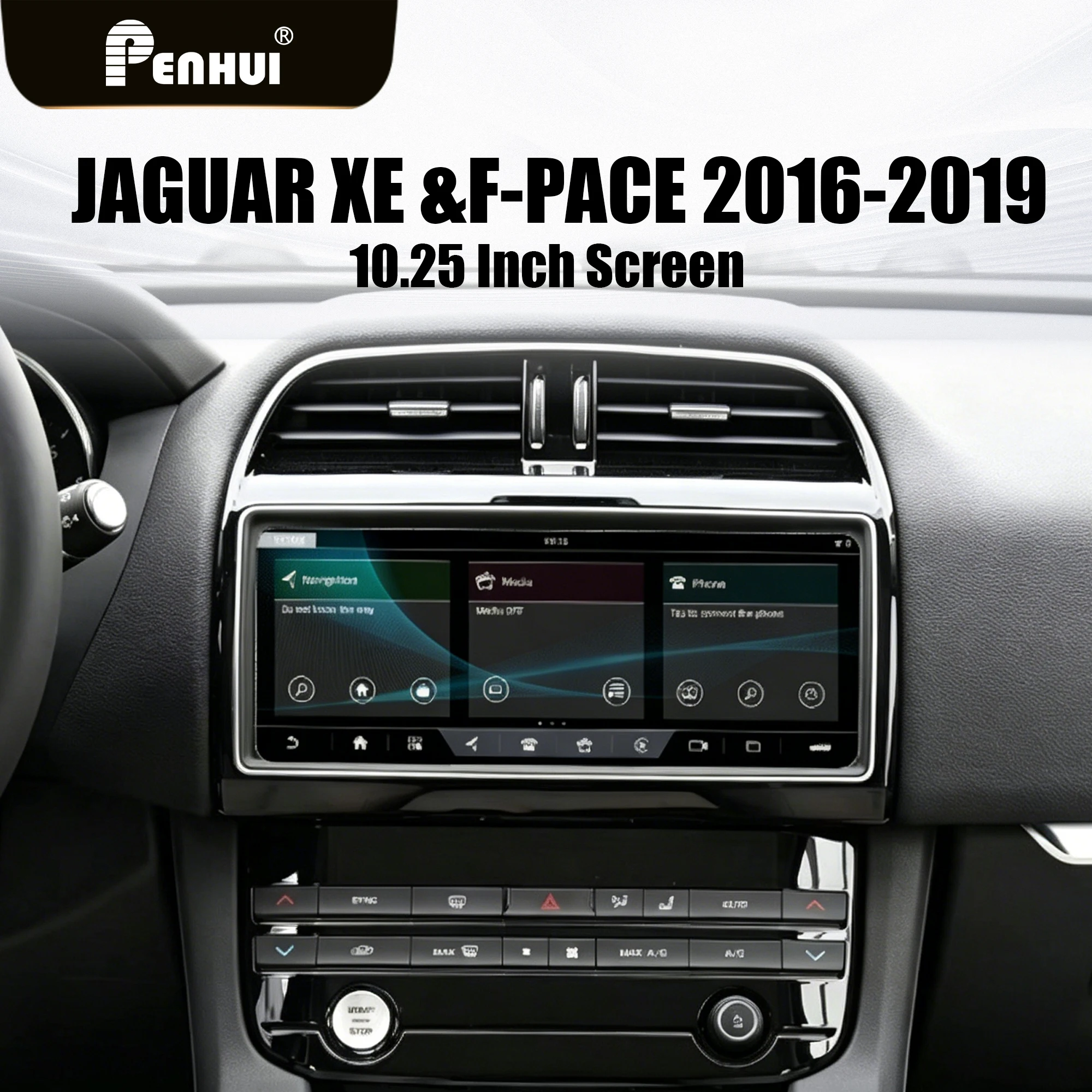 Redpower Crystal Sound 850 Pro Max Android Car Radio Player Screen for Jaguar XE & F-Pace 2016-2019 CarPlay Bluetooth Hi-Fi
