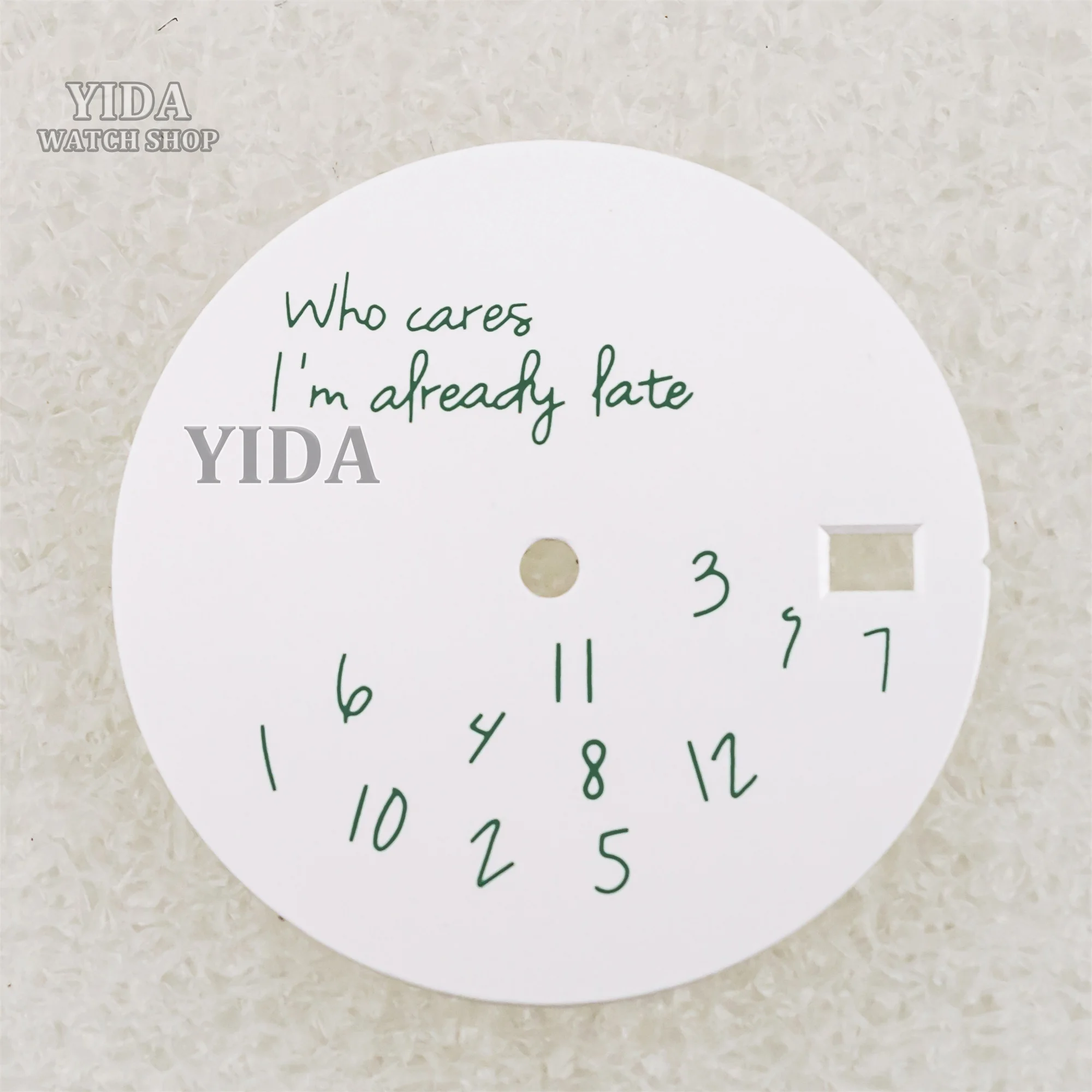 Mod Watch Dial 28.5MM NH35 Dial Who Cares Face Dial For Datejust NH36 Automatic Movement Accessories Replacemens Repair Tools