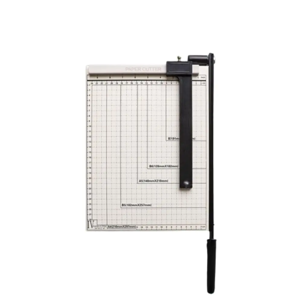 

Heavy Duty A4 Paper Cutter Precise Cuts Metal Base A5 Paper Guillotine 15 Page Capacity Professional Photo Cutting Machine