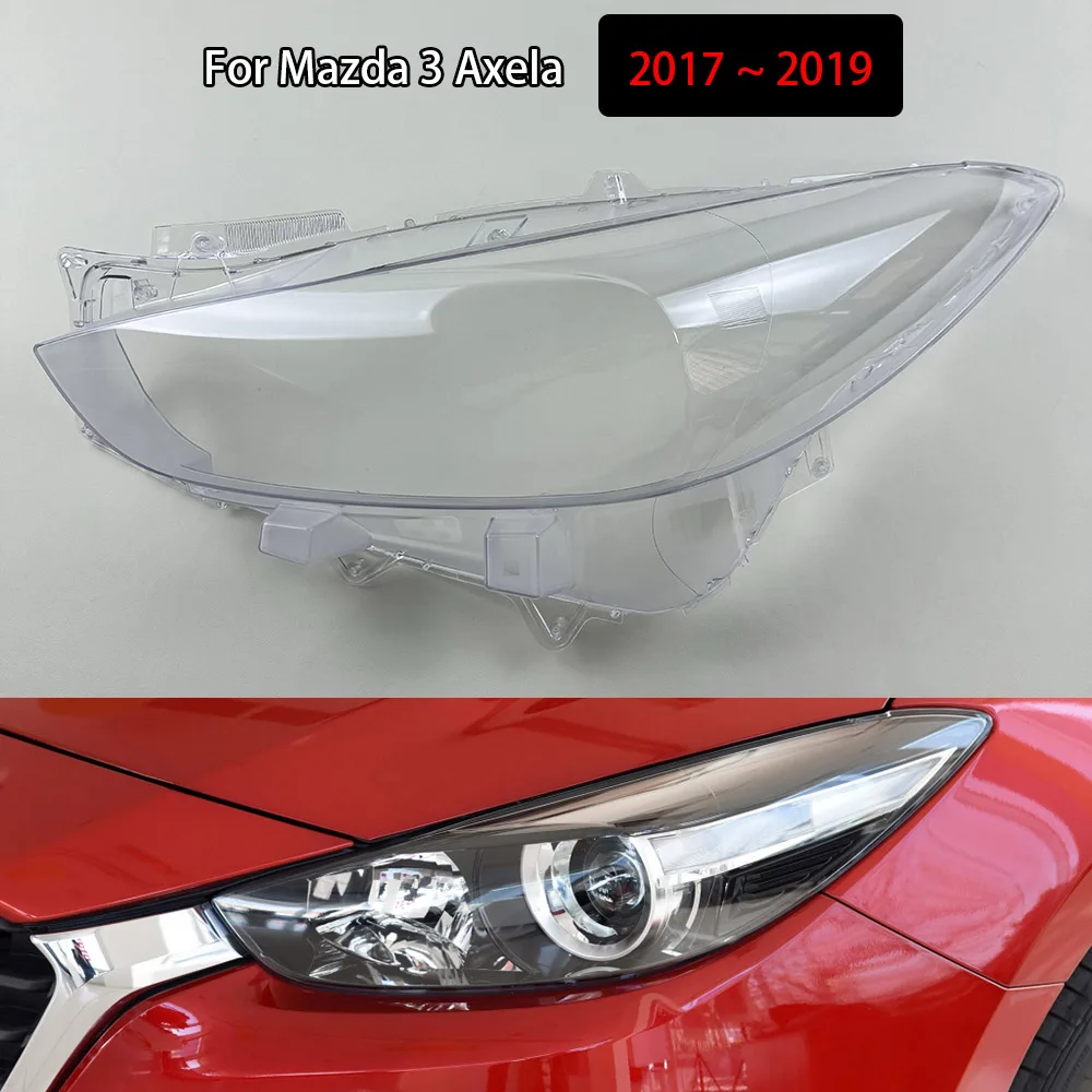 

Headlight Cover Headlamp Shell Headhights Lens Lampshade Transparent Plexiglass For Mazda 3 Axela 2017 2018 2019