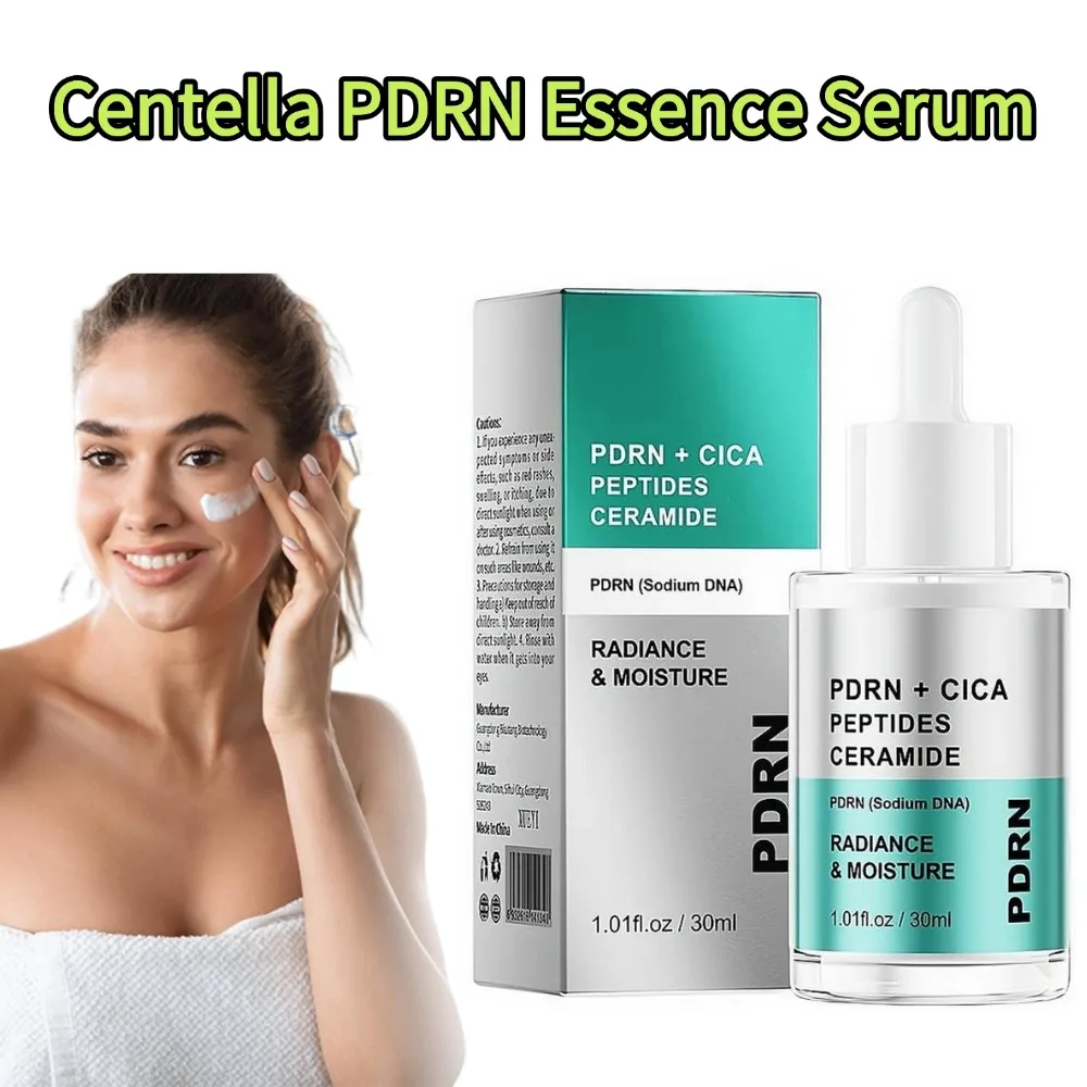 30ml Face Serum Centella Asiatica PDRN Essence Salmon DNA Moisturizing Hydrating Even Skin Tone Relieves Dryness Skin Care