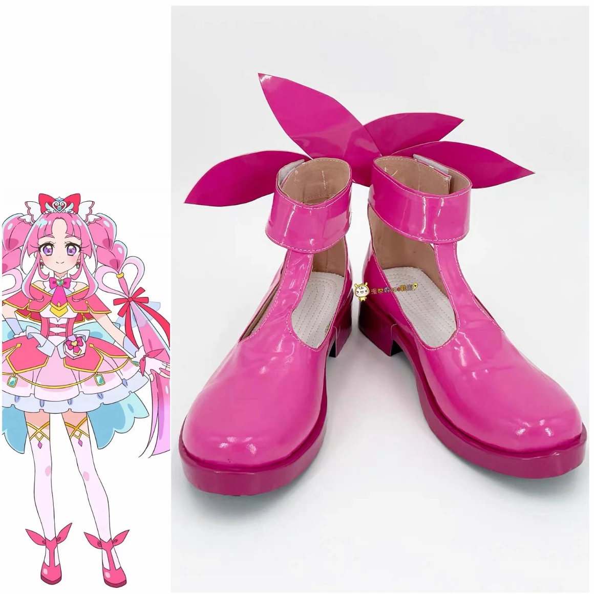 

Anime Star Detective Precure! Pretty Cure Kobayashi Mikuru Cosplay Shoes Pink Lolita Shoes Woman Cute Masquerade Carnival