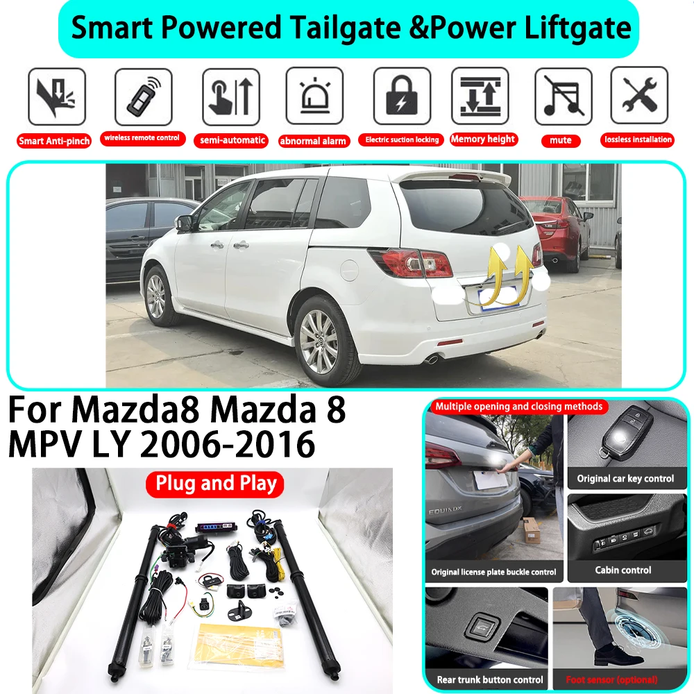 for Mazda8 Mazda 8 MPV LY 2006-2016 OEM Smart Automatic Powered Tailgate Electric Power Tailgate Lift Kit Key Close