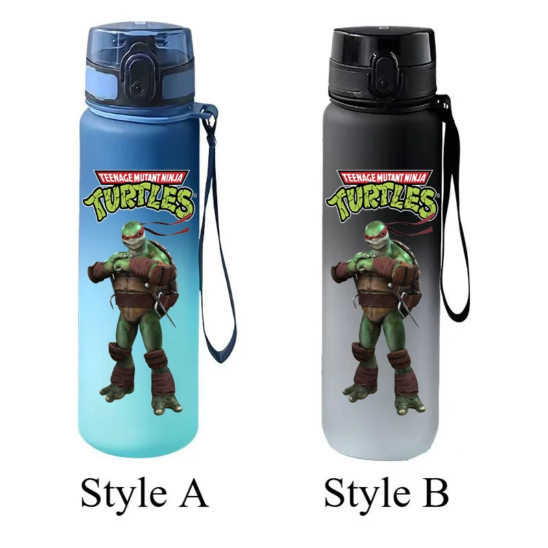 Teenage Mutant Ninja Turtles Gradient Water Bottle Flip Cap Portable Large Capacity Sports Water Cup Children's Gift view 4