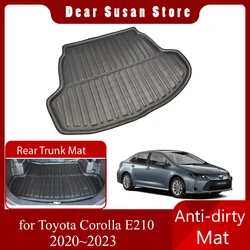 Car Special Rear Trunk Mat for Toyota Corolla E210 Saloon Hybrid 2020~2023 Waterproof Floor Pad Space Boot Carg Cover Accessorie
