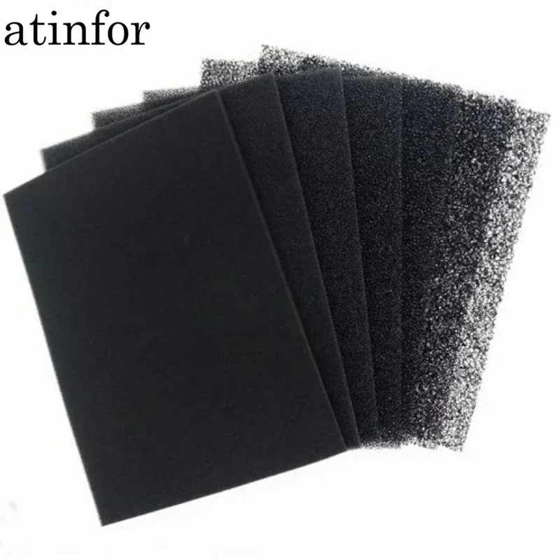 

atinfor High quality honeycomb activated carbon filter cotton Air purification adsorption Sponge like C mesh Black fiber