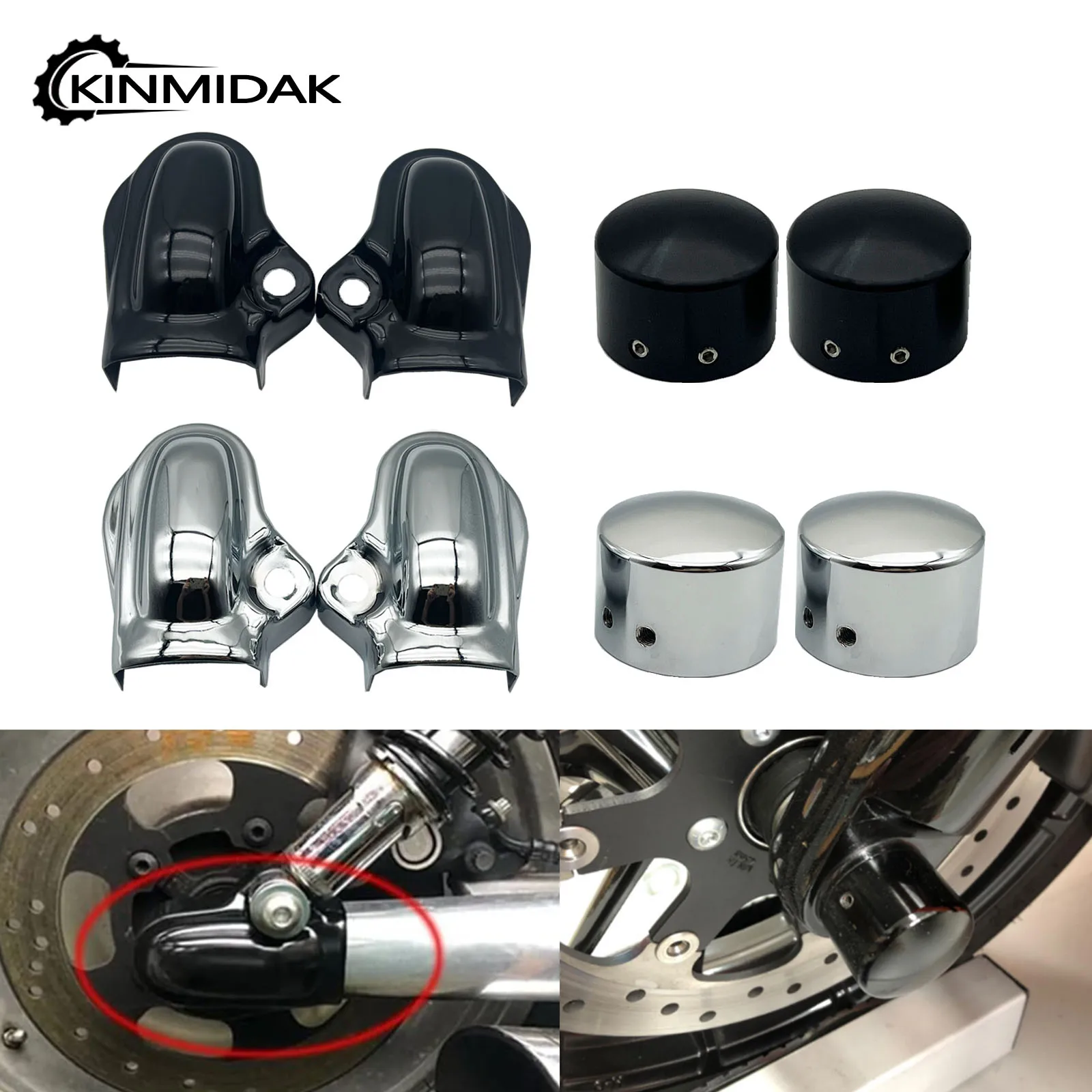 Motorcycle Front Axle Nut Covers Rear Axle Covers Wheel Shaft Cap Protector Guard For Harley Night Rod Special VRSCX VRSCX