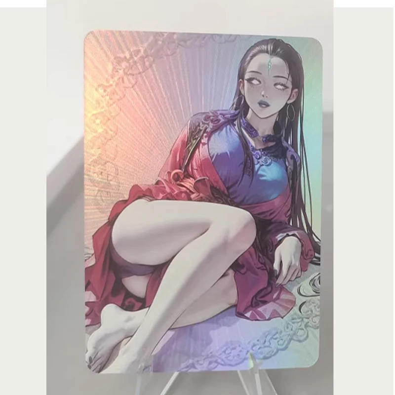 Sexy Anime Dea Storia FAI DA TE ACG Spider Goblin Quarta Sorella Rara Premium Flash Collezione di Carte Mito Nero da Collezione per Ragazzi