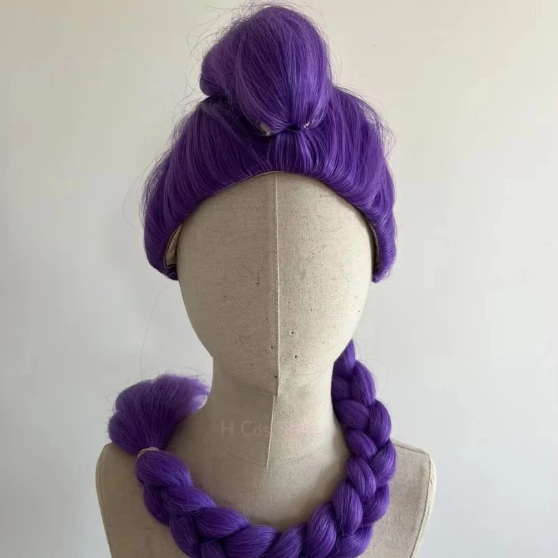 رومي ميرا زوي شعر مستعار تأثيري KPOP شيطان الصيادين أنيمي تأثيري هنتركس النساء هالوين حفلة تأثيري حلي الدعائم 120 سنتيمتر الشعر الطويل