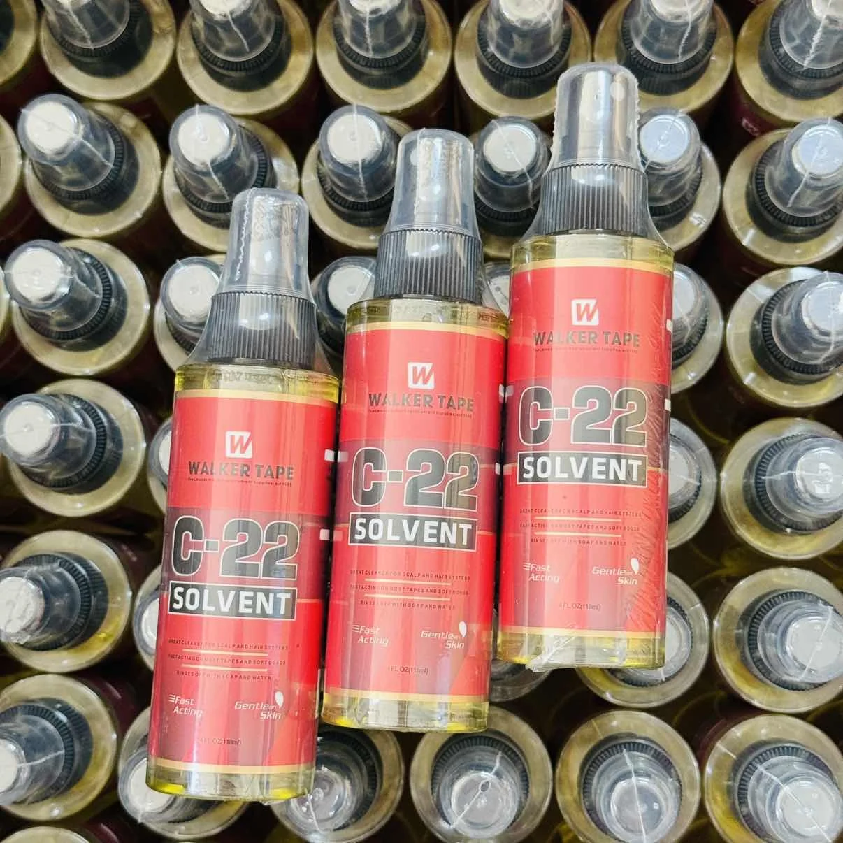 

10 шт., оптовая продажа C-22, спрей для удаления ленты Walker, ультрафиксирующий клей для парика, 15 мл, лента Walker, спрей для париков из человеческих волос с кисточкой