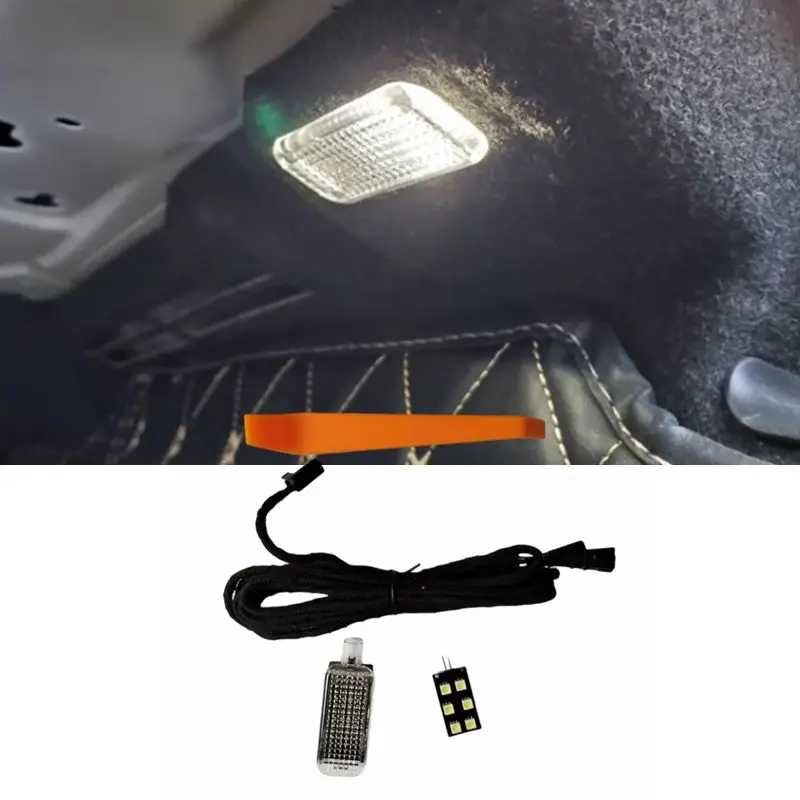 1SET Led Luggage Compartment Interior trunk Light For 2016-2024 Audi A4 S4 B9 Sedan S4 B9 Sedan A3 S3 RS3 8Y Q2 W/wiring harness