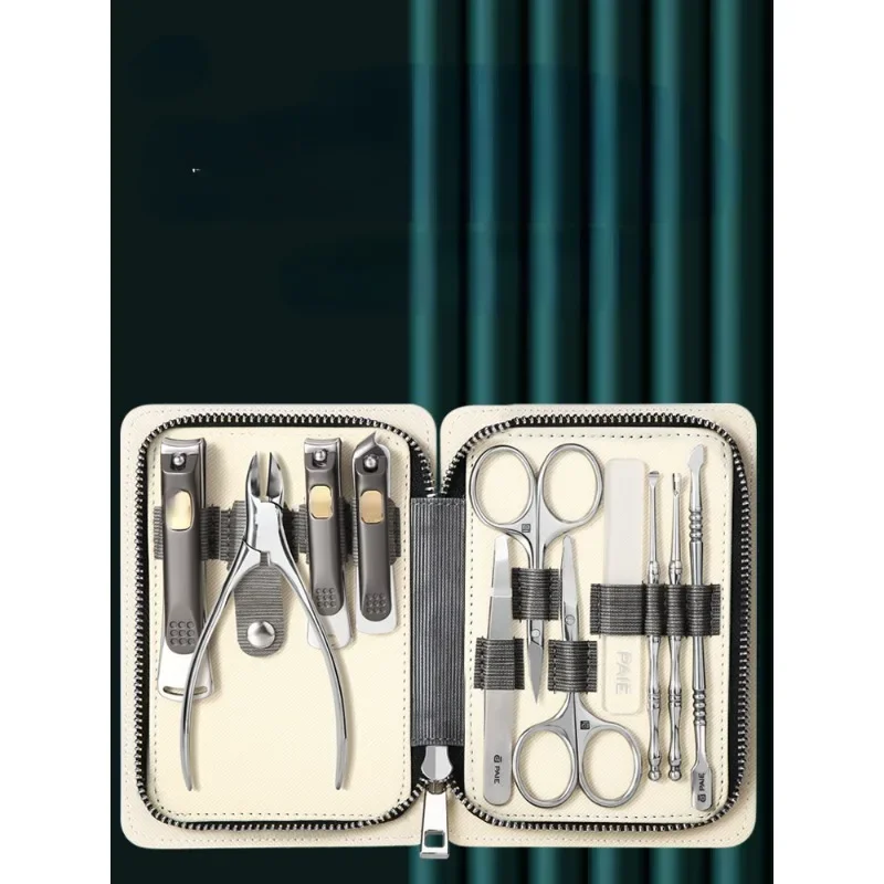 Nail clipper set High-end nail clipper set Original portable leather bag Nail clipper tool set