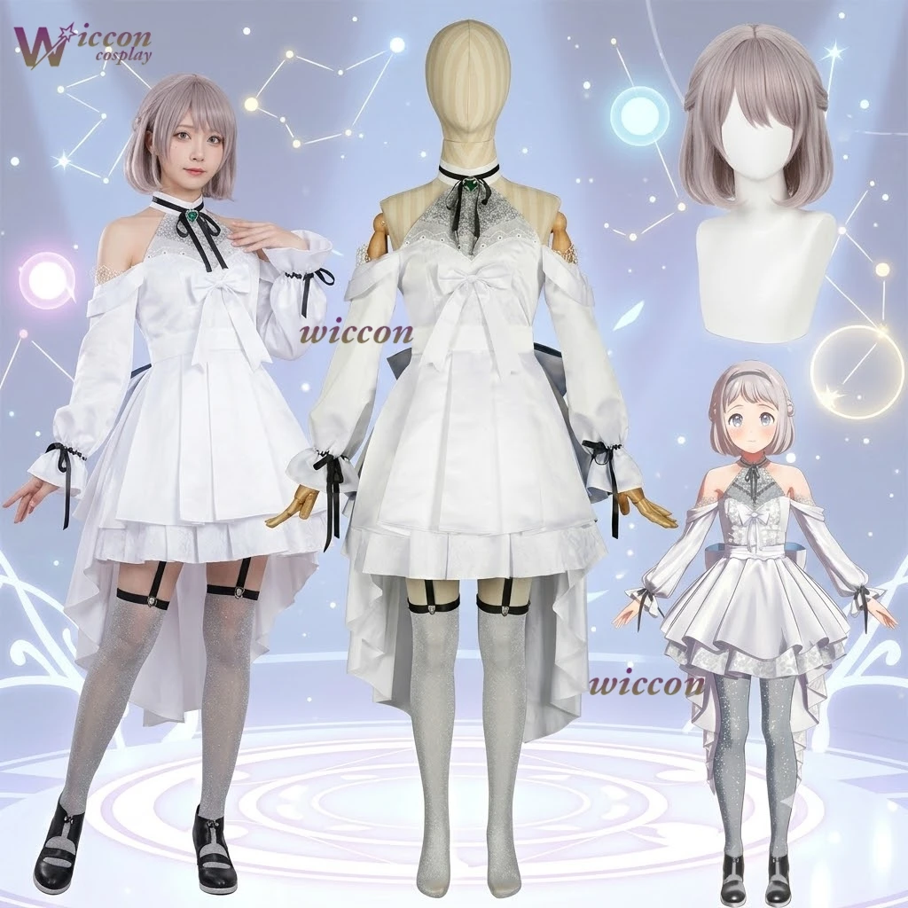 Disfraz de MoeMimic Gakuen Idolmaster Lilja Katsuragi, conjunto completo de vestido de juego de Anime para mujer, para fiesta de Halloween