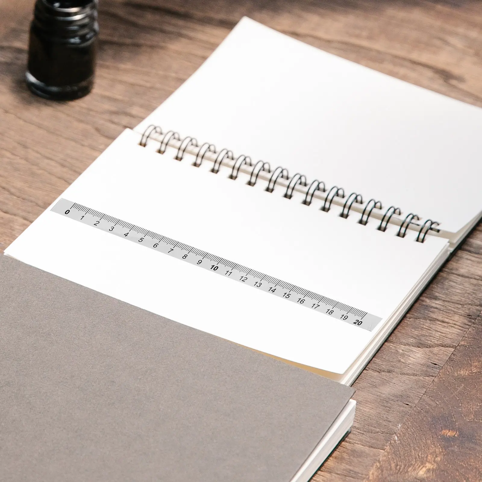 

20Pcs Adhesive Measuring Tape Ruler Scale Stickers Waterproof Self Adhesive Sticky Ruler Tape Clear Black Font Measuring Tool