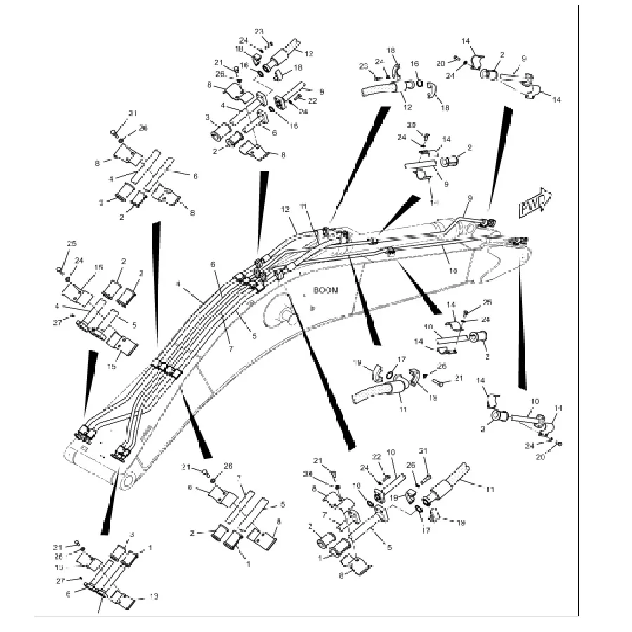 

GROMMET 124-1107, 129-5874,138-5709 для трубки гусеницы Поглощающая резина 330D/336D/330C/320C/320D/325D/330B/345B/345C/374/349