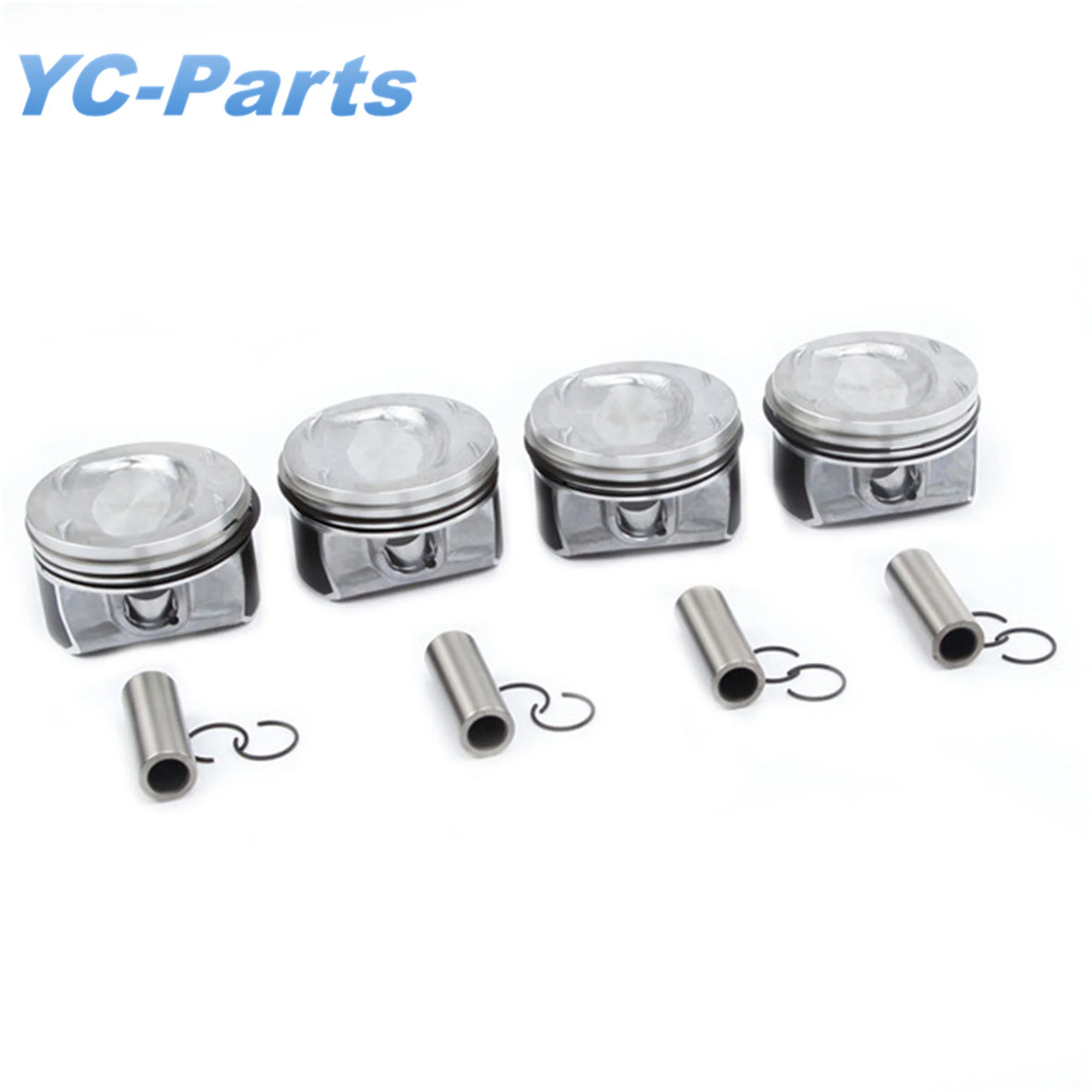 Oversize +0.5mm Piston & Rings Assembly Set 77mm 1.4 TSI / TFSI Engine for VW CC Golf Jetta Polo AUDI SKODA Fabia SEAT Ibiza