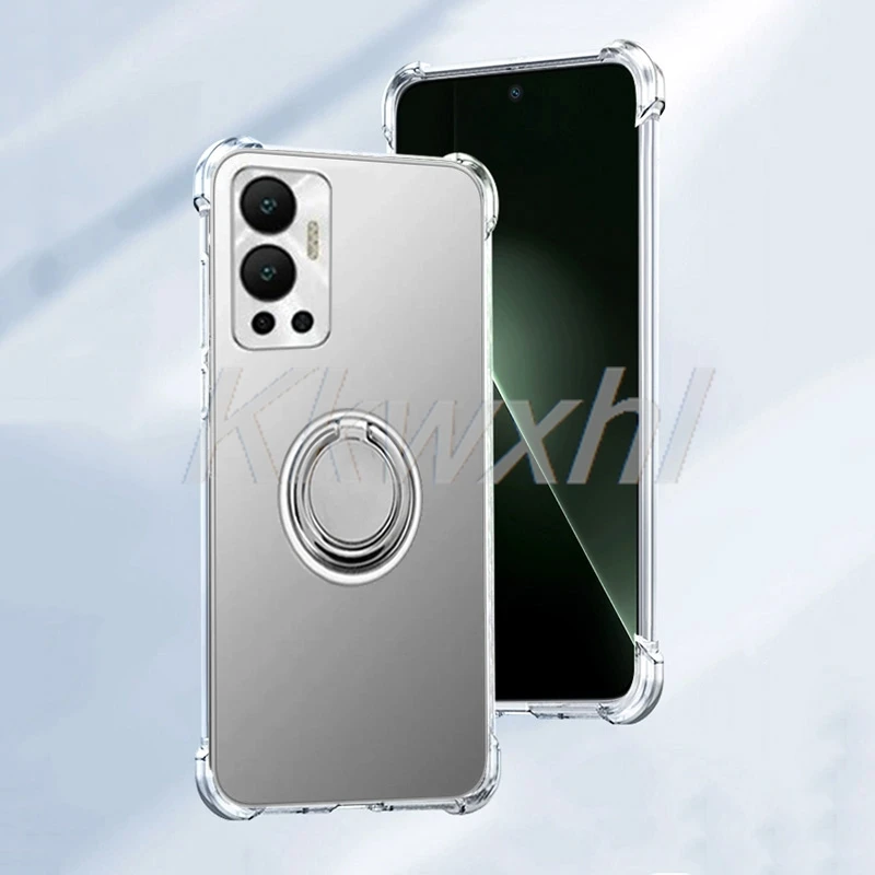 ل انفينيكس الساخن 12 2022 X6817 Hot12 InfinixHot12 6.82 "حامل الحلقة الخلفية قوس جراب هاتف غطاء أصلي مقاوم للصدمات #1