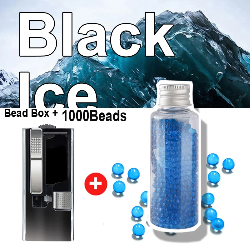 DIY Portable Smoking flavours Capsules Pops 1000 Beads with Push box Pusher Cigarette Fruit Menthol Mint Black ice Burst Balls