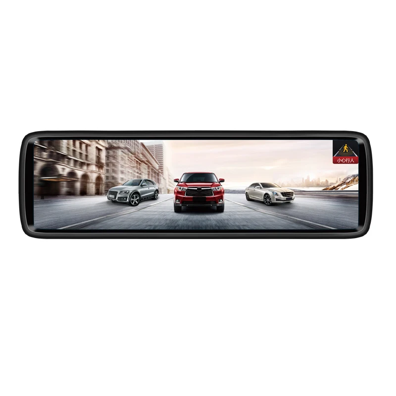 

Touch Screen Full Size Reversing Camera Recorder, Rearview Car Mirror Dash Cam With ADAS