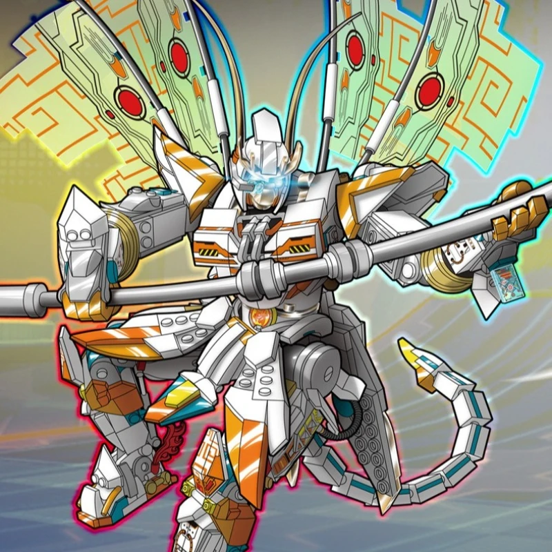 

Креативная модель робота, строительные блоки, игрушка для детей, строительные пазлы «сделай сам», подарок