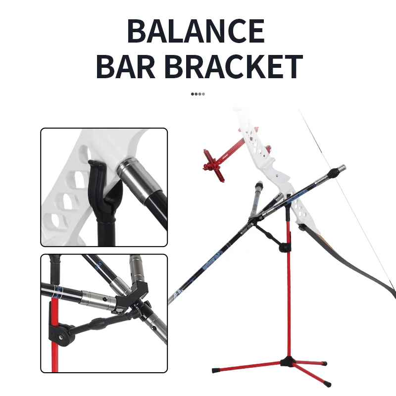 Soporte de arco recurvo plegable, accesorio de Tiro con Arco Largo, juego de flechas, patas de estante, equipo de caza, soporte ajustable