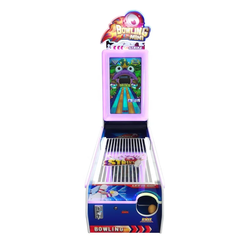 Kids Coin Operated Game Machine Mini Bowling Kiddie Machine Ticket Redemption Indoor Bowling Game Machine