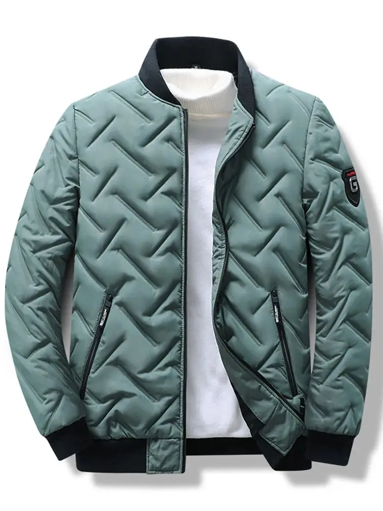 

New Men's Casual Fashion Jacket for Fall And Winter Outdoor Versatile Style V-Neck Short Length Seven Sleeve Basic Design